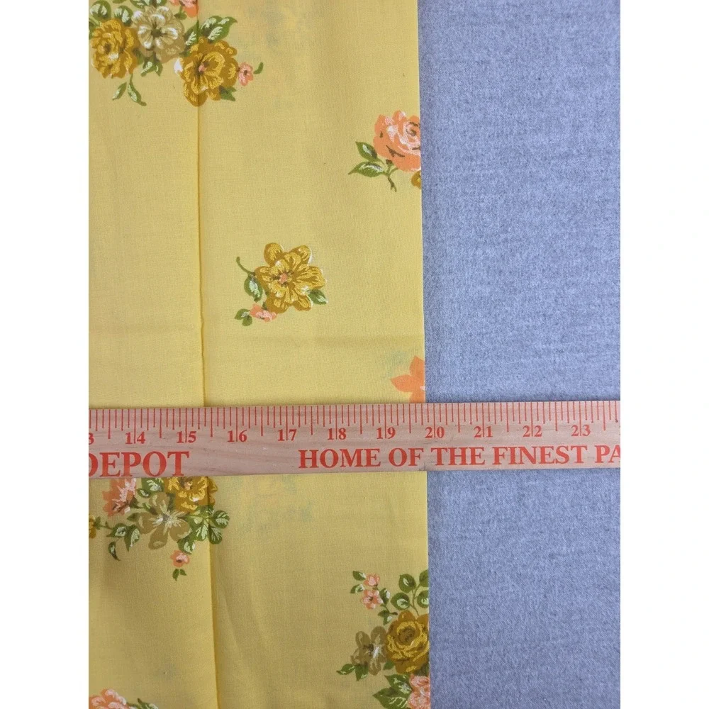 Floral Pillowcase Set Vintage Yellow Flower Bunch All Over Print‎ Pillow Bedding